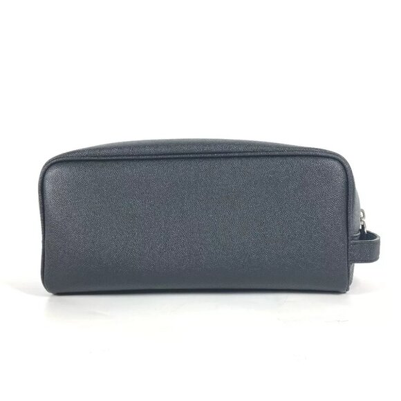 SAINT LAURENT PARIS 609347 Logo with handle grooming case pouch bag - Picture 3 of 16